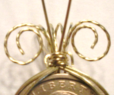 Judy Larson's Wire Wrap a Coin - , Classic Wire Jewelry, Wire Wrapping, Wrapping, Wire Wrapping Jewelry, classic wire wrapped coin